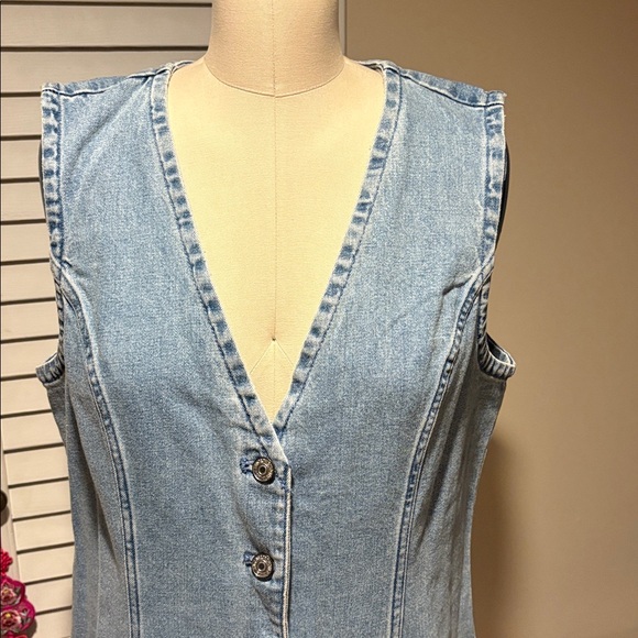 Abercrombie & Fitch denim maxi dress - Picture 2 of 5